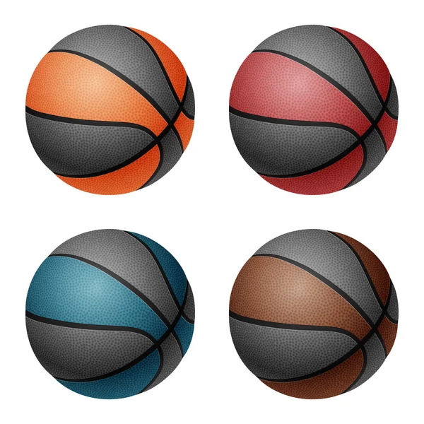 Balones de baloncesto vectoriales — Vector de stock