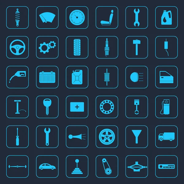 Set of car service icons — Stock Vector