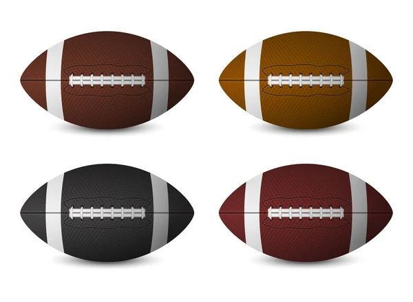 Footballs set — Stock Vector