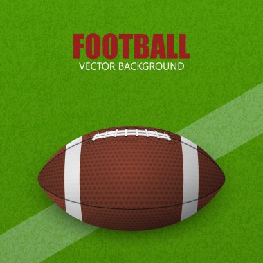 American football. Vector background clipart