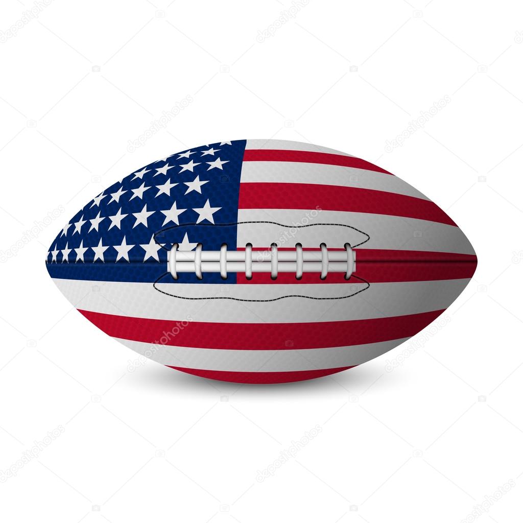Football flag of USA 