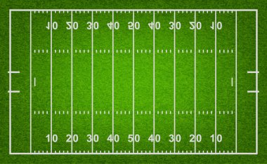 American football field. Vector illustration. clipart
