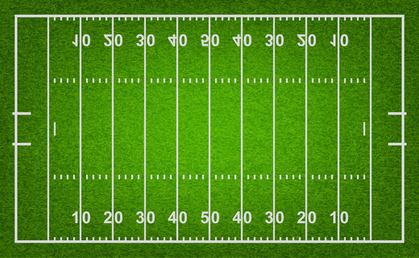 Campo de fútbol americano. ilustración vectorial . — Vector de stock