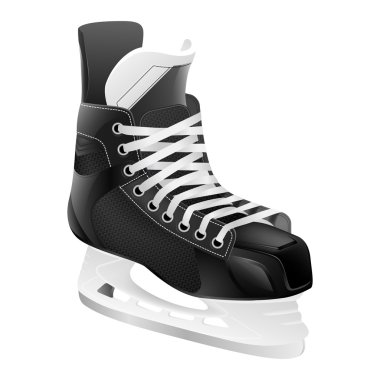 Vector ice hockey skate, isolated.  clipart