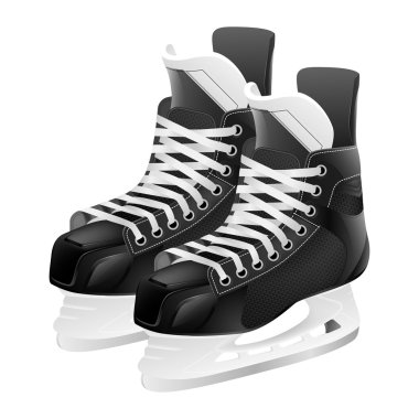 Vector ice hockey skates clipart