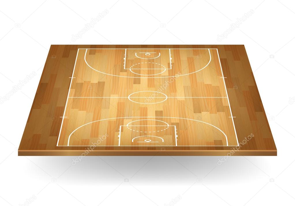 Download 3d wooden basketball court. Vector EPS10 illustration. premium vector in Adobe Illustrator ai ...