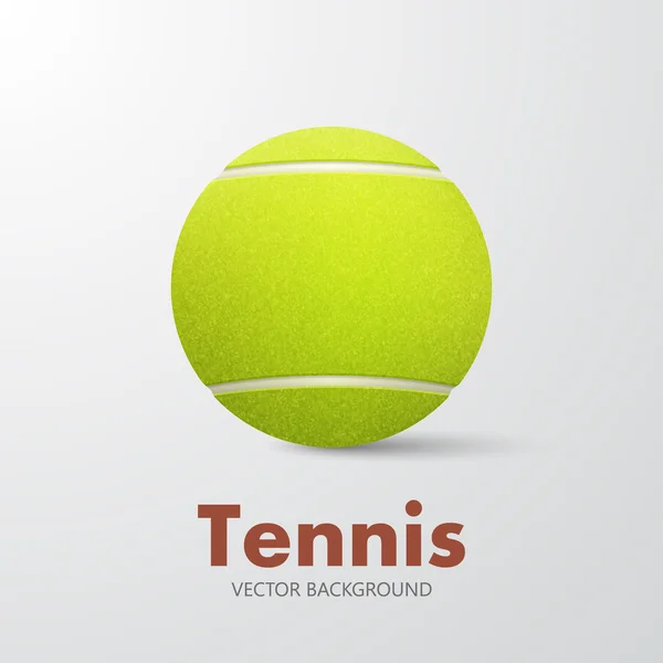 Pelota de tenis, fondo . — Archivo Imágenes Vectoriales