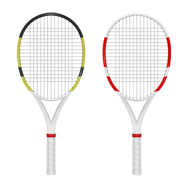 Duas raquetes combinadas de ténis — Vetor de Stock