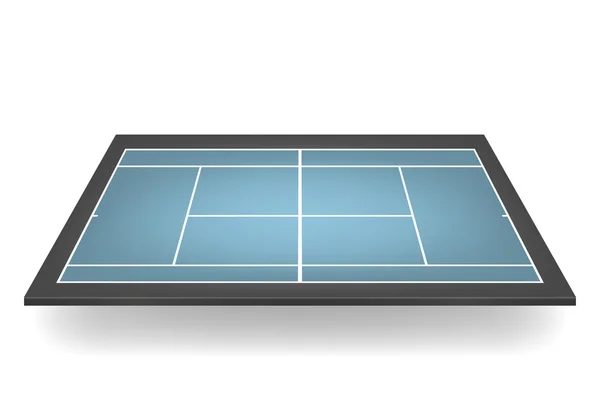 Vector 3d gecombineerd Tennisbaan — Stockvector