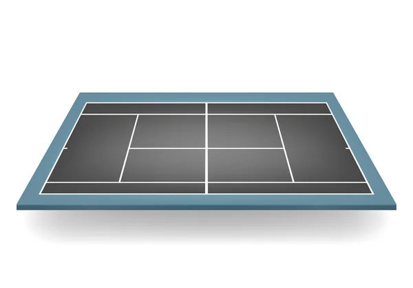 Vector 3d combinado pista de tenis — Vector de stock