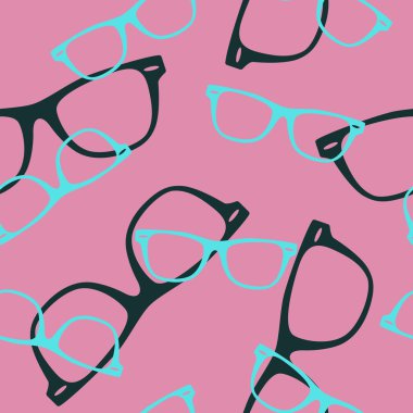 Güneş gözlüğü ile sorunsuz vektör desen