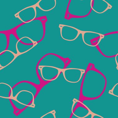 Güneş gözlüğü ile sorunsuz vektör desen