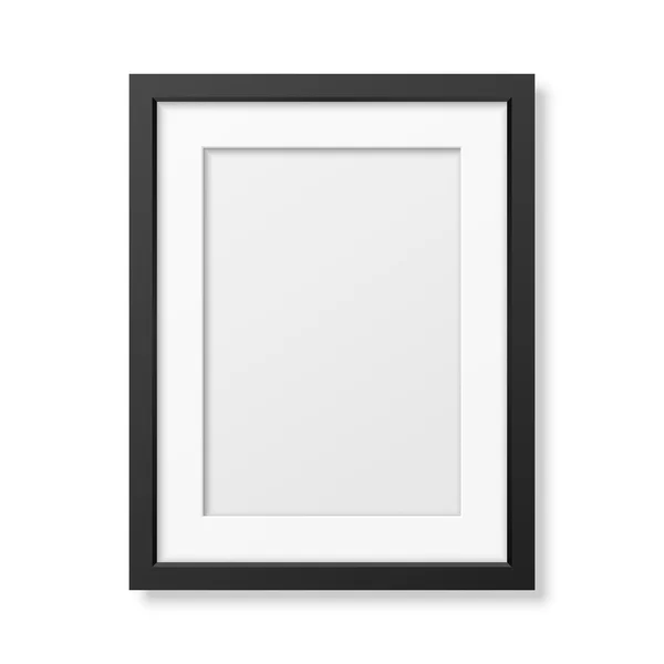 Realistic black frame A4 — Stock Vector