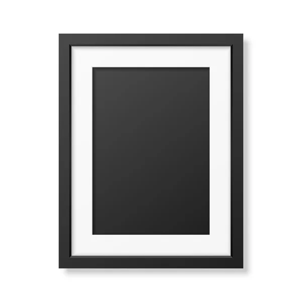 Ρεαλιστικό πλαίσιο μαύρο A4 — Διανυσματικό Αρχείο