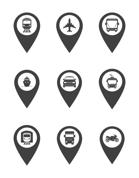 Indicadores de transporte — Archivo Imágenes Vectoriales