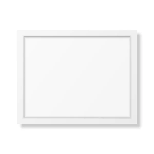 Cadre blanc réaliste A4 — Image vectorielle