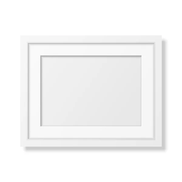 Realistic white frame A4 — Stock Vector