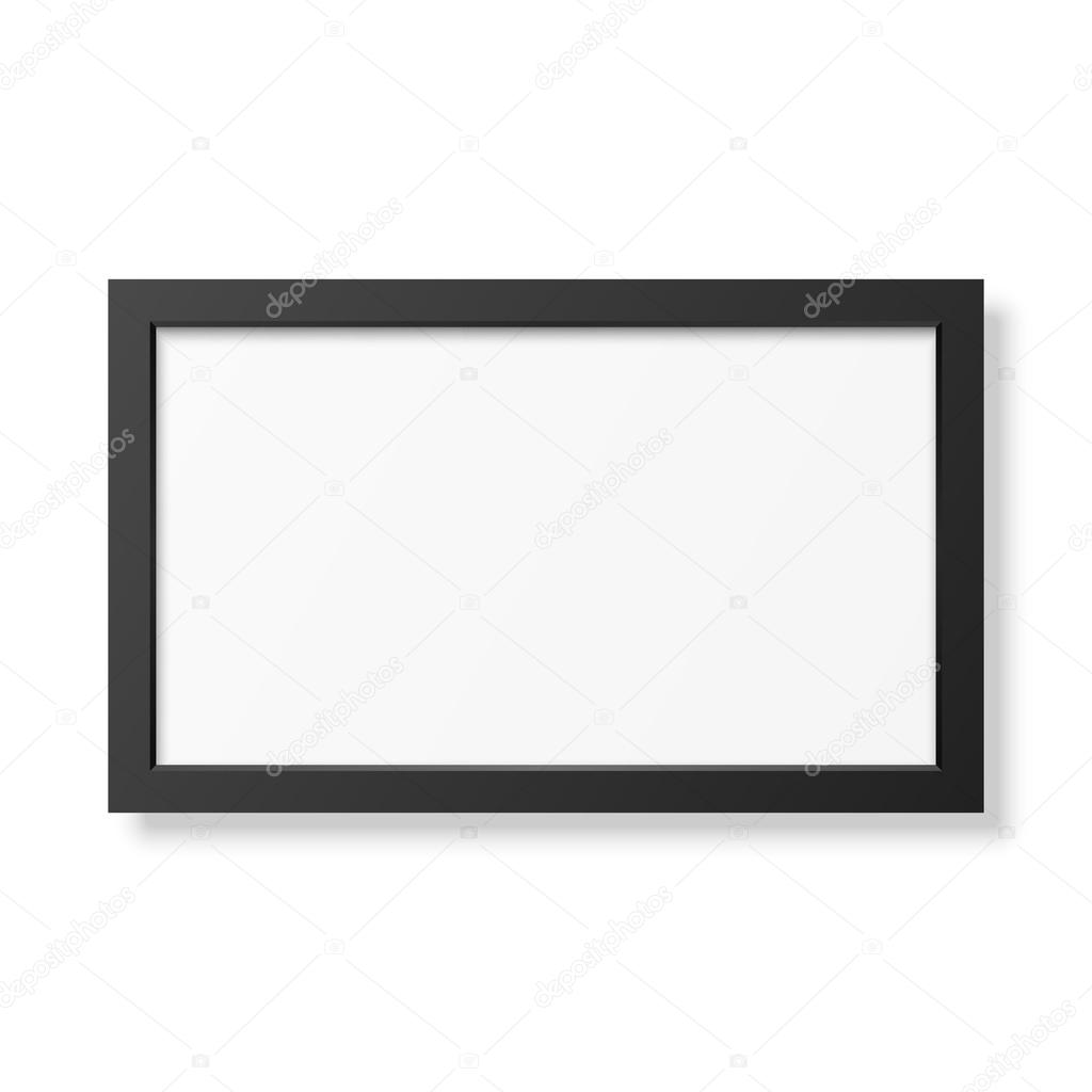 Realistic black frame 