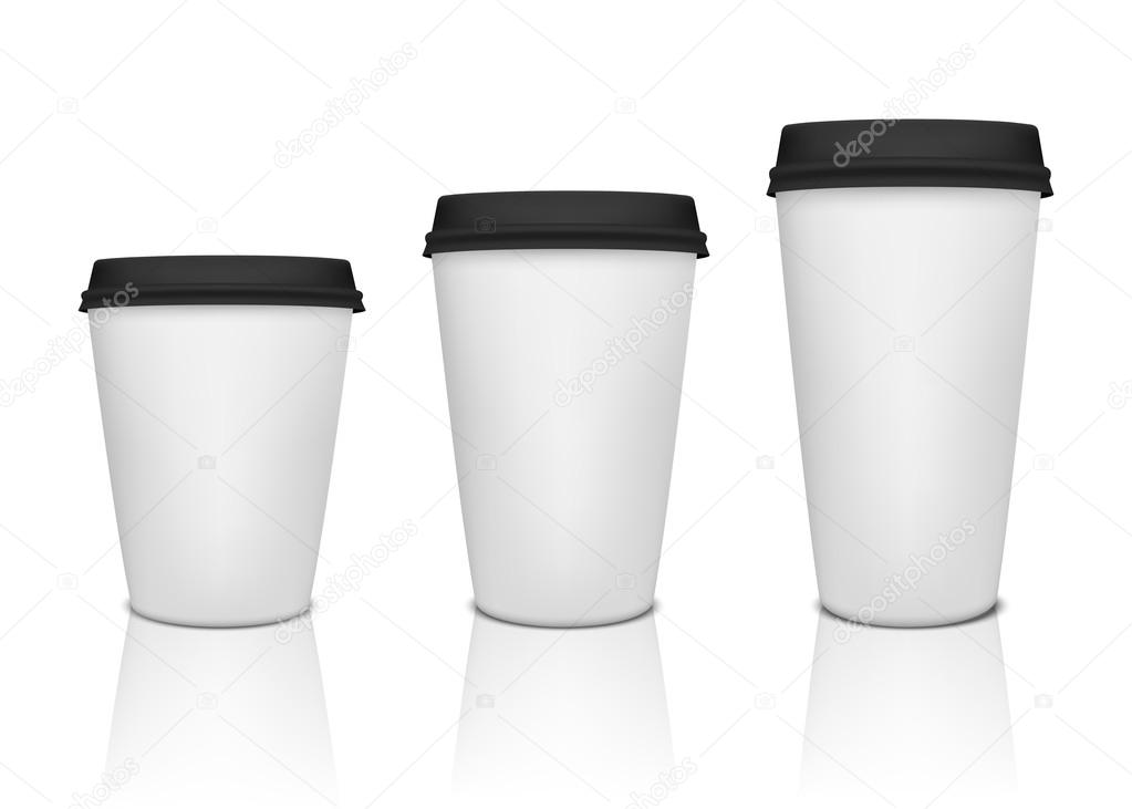 Paper coffee cup set