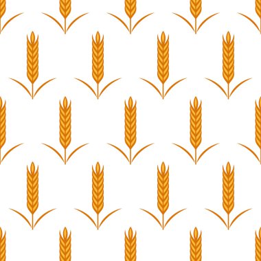 Tarım Buğdaylı ve Mısır Gevreği Kulaklı Kusursuz Örnekler. Organik Buğday, Pirinç Kulak Tasarım Şablonu. Ekmek, Bira Paketi, Çiftlik, Organik Gıda Konsepti.