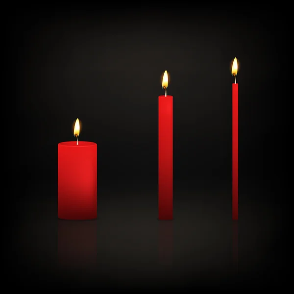 Conjunto de velas . — Archivo Imágenes Vectoriales