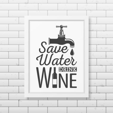 Gerçekçi bir şekilde beyaz çerçeve içinde tipografik arka plan alıntı