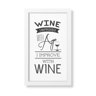 Gerçekçi bir şekilde beyaz çerçeve içinde tipografik arka plan alıntı