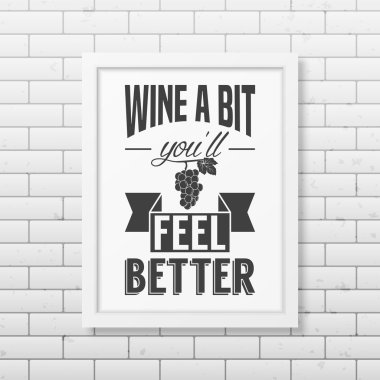 Gerçekçi bir şekilde beyaz çerçeve içinde tipografik arka plan alıntı