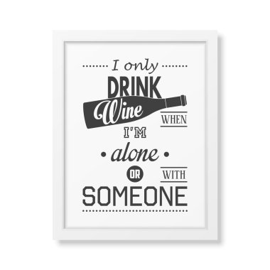 Gerçekçi bir şekilde beyaz çerçeve içinde tipografik arka plan alıntı