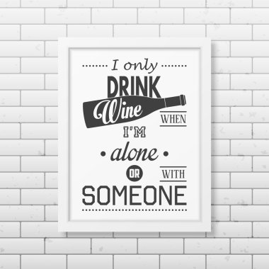 Gerçekçi bir şekilde beyaz çerçeve içinde tipografik arka plan alıntı