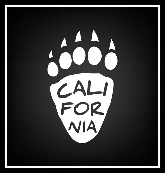 California Typographical Background Vector Graphics