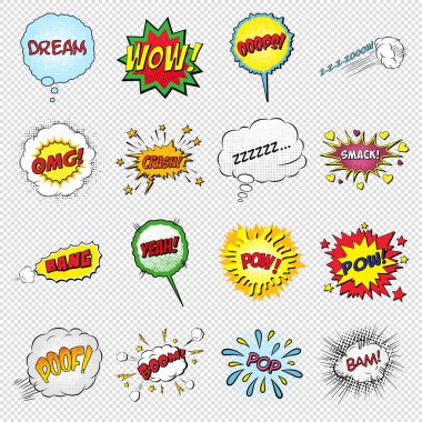 Komik ses efektleri kümesi