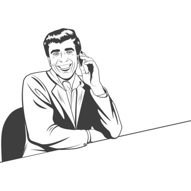 telefonla konuşan işadamı