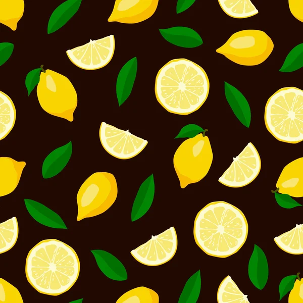 Limones patrón sin costura — Archivo Imágenes Vectoriales