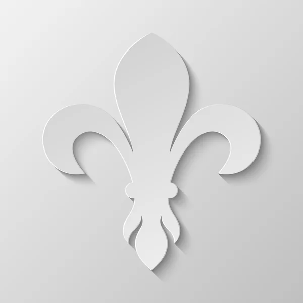 Papieru Fleur de lis — Wektor stockowy