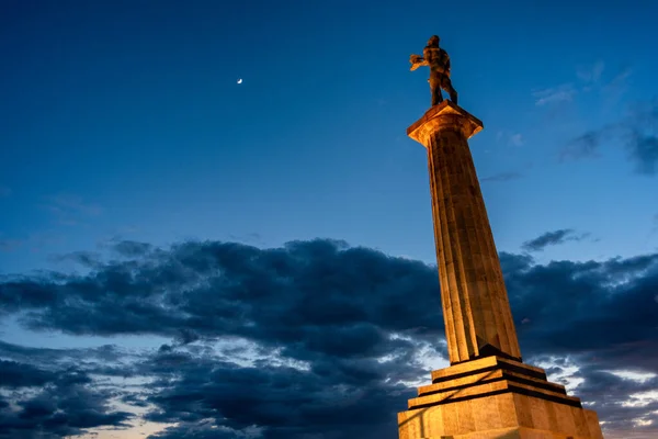 Victor Monument Symbol Belgrade Commemorating Allied Victory First World War — Stock Photo, Image