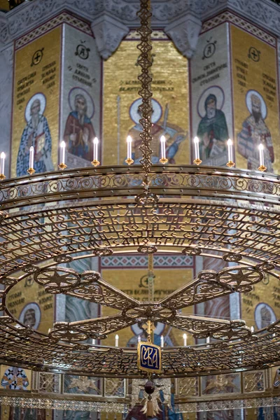 Interior Iglesia San Sava Iglesia Ortodoxa Serbia Belgrado Serbia Julio —  Fotos de Stock