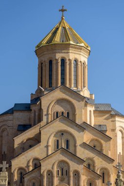 6 Kasım 2025 'te Gürcistan' ın başkenti Tiflis 'teki Gürcistan Ortodoks Kilisesi' nin ana katedrali Kutsal Trinity Katedrali (Sameba)