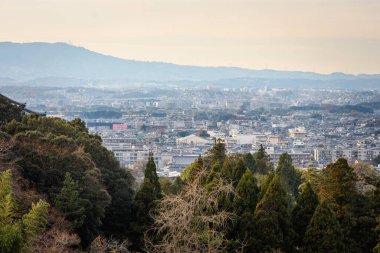 Japonya 'nın antik başkenti Nara şehri, 10 Aralık 2017' de eski tapınakları ve Nara Deer parkı ile ünlüdür.