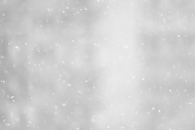 Kış mevsiminde yağan bulanık kar, yumuşak odak