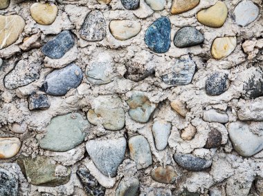 Doğal taştan örülmüş duvar. Arka plan olarak kullanılabilir. Büyük ba