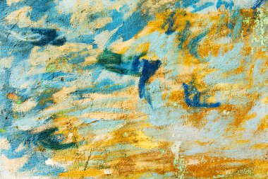 Beton abstract, çatlak ve çizikler ile yıpranmış. landscap