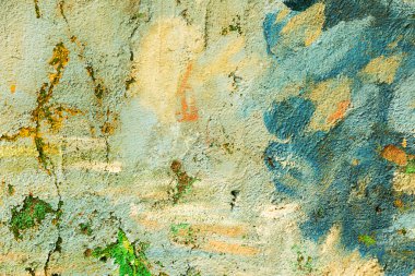 Beton abstract, çatlak ve çizikler ile yıpranmış. landscap