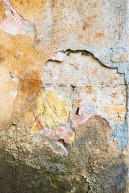 Beton abstract, çatlak ve çizikler ile yıpranmış. landscap