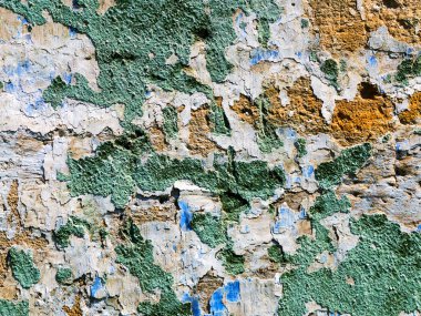 Beton abstract, çatlak ve çizikler ile yıpranmış. landscap