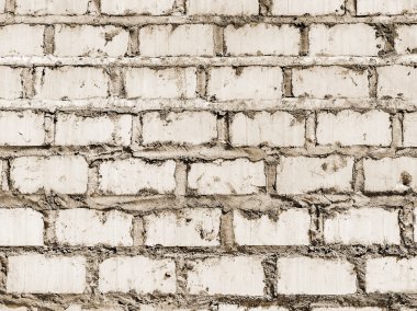 karışık tuğla duvar eski grungy, tebeşir çıkıyor