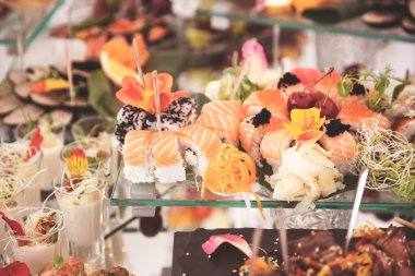 Açık büfe Brunch gıda festival Cafe konsept yemek yeme