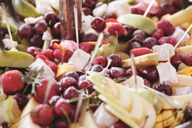 Açık büfe Brunch gıda festival Cafe konsept yemek yeme