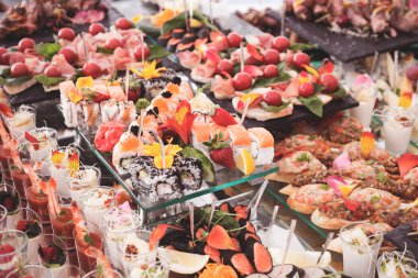Açık büfe Brunch gıda festival Cafe konsept yemek yeme