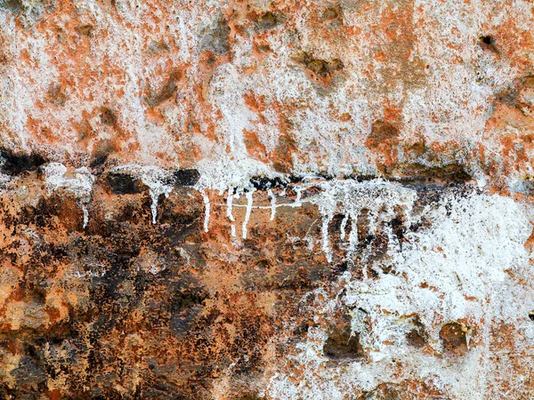 Béton abstrait, altéré par des fissures et des rayures. Paysage — Photo